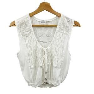 Some Days Lovin White Embroidered Tank